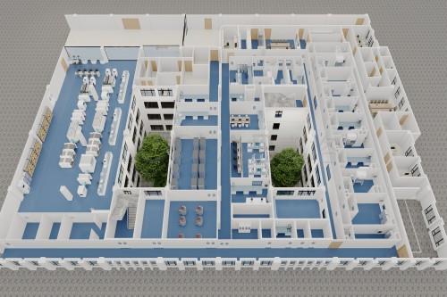 医学中心实验室设计效果图分享、实验室设计案例SICOLAB